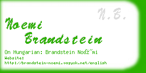 noemi brandstein business card